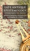 Cover: Late Antique Epistemology - Palgrave Macmillan