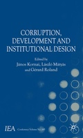 Cover: Corruption, Development and Institutional Design - Palgrave Macmillan