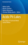Cover: Acidic Pit Lakes - Springer
