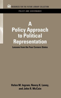 Enlarge image Cover: A Policy Approach to Political Representation - Resources for the Future Press (RFF Press)