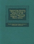 Cover: Engineering Education - Nabu Press