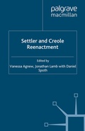 Cover: Settler and Creole Reenactment - Palgrave Macmillan