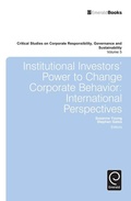 Cover: Institutional Investors' Power to Change Corporate Behavior - Emerald Group Publishing Limited