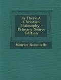 Cover: Is There a Christian Philosophy - Nabu Press