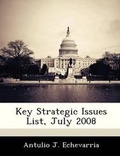 Cover: Key Strategic Issues List, July 2008 - Bibliogov