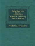 Cover: Gedanken Und Denker - Nabu Press
