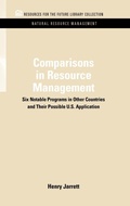 Bild: Comparisons in Resource Management - Resources for the Future Press (RFF Press)