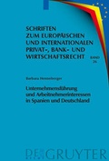 Abbildung von: Unternehmensführung und Arbeitnehmerinteressen in Spanien und Deutschland - De Gruyter