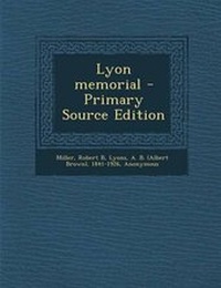 Enlarge image Cover: Lyon Memorial - Nabu Press