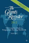 Cover: The Grants Register 2012 - Palgrave Macmillan