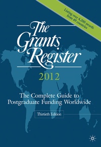 Enlarge image Cover: The Grants Register 2012 - Palgrave Macmillan