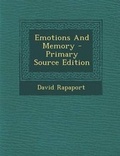 Cover: Emotions and Memory - Primary Source Edition - Nabu Press