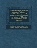 Cover: From Ancient Israel to Modern Judaism - Nabu Press