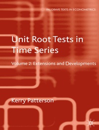 Enlarge image Cover: Unit Root Tests in Time Series Volume 2 - Palgrave Macmillan