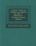 Cover: Letters. with an English Translation by Roy J. Deferrari - Primary Source Edition - Nabu Press