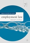 Cover: Employment Law - Palgrave Macmillan