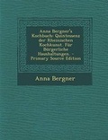 Cover: Anna Bergner's Kochbuch - Nabu Press