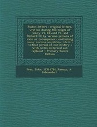 Enlarge image Cover: Paston Letters - Nabu Press