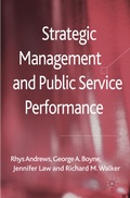 Cover: Strategic Management and Public Service Performance - Palgrave Macmillan