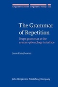 Cover: The Grammar of Repetition - John Benjamins Publishing Co