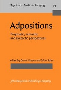 Enlarge image Cover: Adpositions - John Benjamins Publishing Co