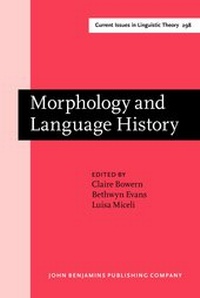 Enlarge image Cover: Morphology and Language History - John Benjamins Publishing Co