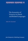 Cover: The Semantics of Generics in Dutch and Related Languages - John Benjamins Publishing Co
