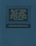 Cover: The Works of Nicholas Machiavel ... - Nabu Press