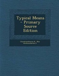 Enlarge image Cover: Typical Means - Primary Source Edition - Nabu Press
