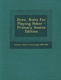 Enlarge image Cover: Draw. Rules for Playing Poker - Nabu Press