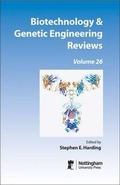 Cover: Biotechnology and Genetic Engineering Reviews - Nottingham University Press