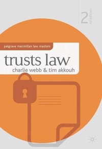 Enlarge image Cover: Trusts Law - Palgrave Macmillan