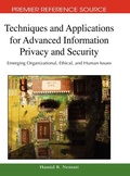 Cover: Techniques and Applications for Advanced Information Privacy and Security - Information Science Reference