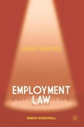 Cover: Great Debates in Employment Law - Palgrave Macmillan