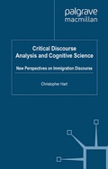 Cover: Critical Discourse Analysis and Cognitive Science - Palgrave Macmillan