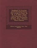 Cover: Handbook to Christian and Ecclesiastical Rome - Nabu Press