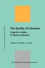 Cover: The Quality of Literature - John Benjamins Publishing Co