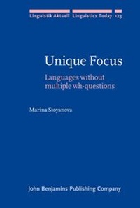 Enlarge image Cover: Unique Focus - John Benjamins Publishing Co