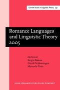 Cover: Romance Languages and Linguistic Theory 2005 - John Benjamins Publishing Co