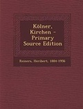 Cover: Kolner, Kirchen - Nabu Press