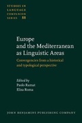 Cover: Europe and the Mediterranean as Linguistic Areas - John Benjamins Publishing Co