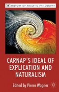 Cover: Carnap's Ideal of Explication and Naturalism - Palgrave Macmillan