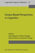 Cover: Corpus-Based Perspectives in Linguistics - John Benjamins Publishing Co