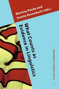 Enlarge image Cover: What Counts as Evidence in Linguistics - John Benjamins Publishing Co