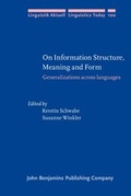Cover: On Information Structure, Meaning and Form - John Benjamins Publishing Co
