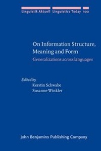Abbildung von: On Information Structure, Meaning and Form - John Benjamins Publishing Co
