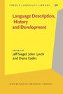 Cover: Language Description, History and Development - John Benjamins Publishing Co