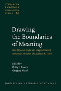 Enlarge image Cover: Drawing the Boundaries of Meaning - John Benjamins Publishing Co