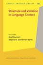 Cover: Structure and Variation in Language Contact - John Benjamins Publishing Co