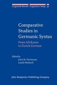Enlarge image Cover: Comparative Studies in Germanic Syntax - John Benjamins Publishing Co